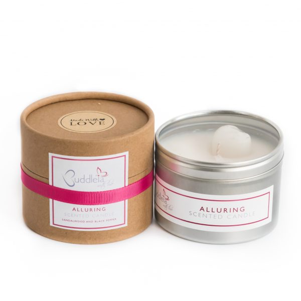Alluring Large Tin Candle